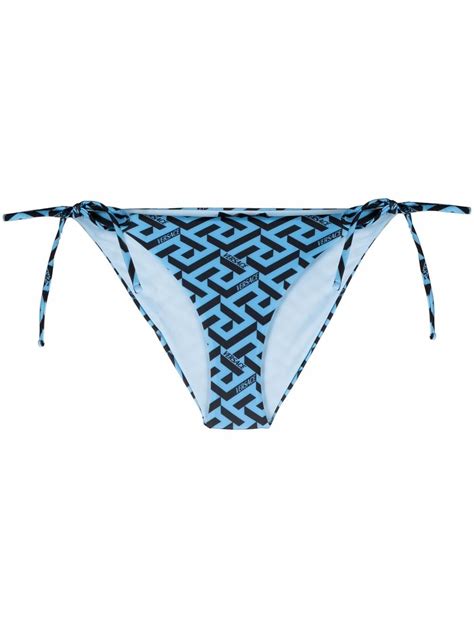 blue versace swimsuit|farfetch bikini.